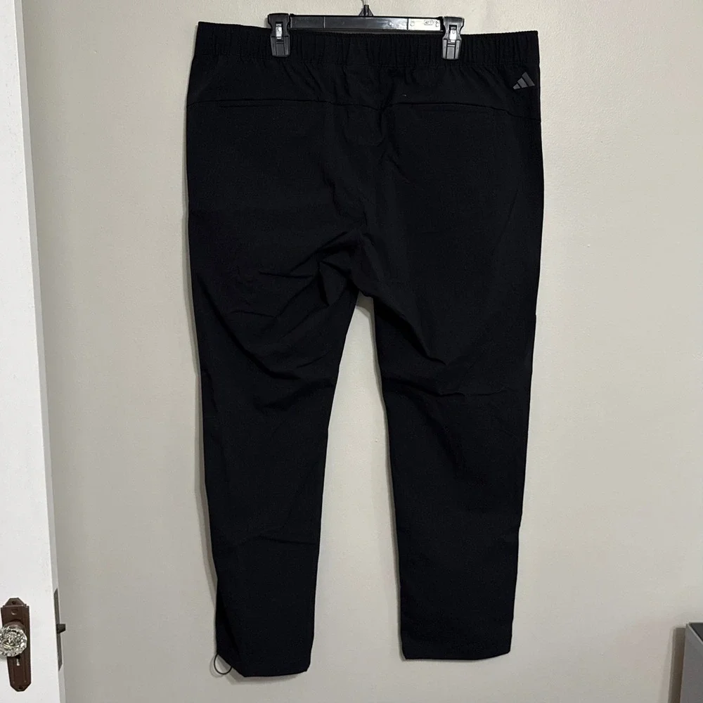 NEW Adidas Mens 2XL Black Ripstop Elastic Waist Jogger Pants HY5383